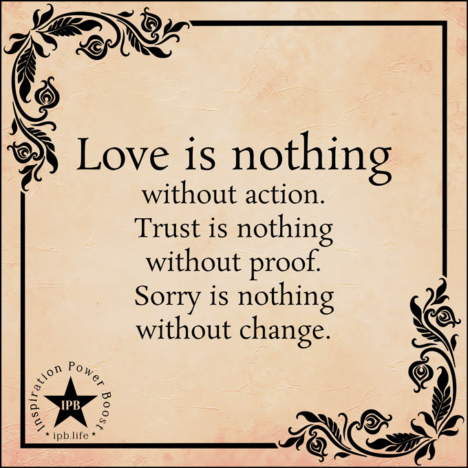 Love Is Nothing Without Action