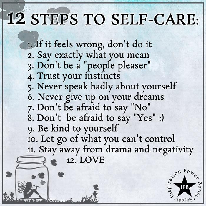 12 Steps To Self Care