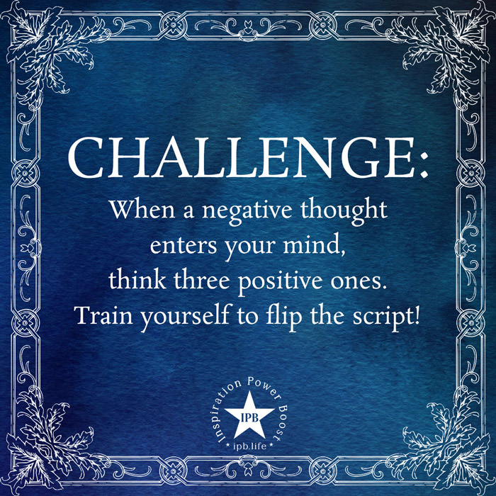 Challenge - When A Negative Thought Enters