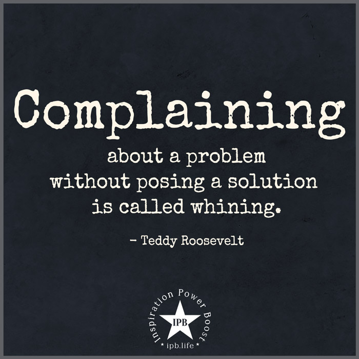 Complaining About A Problem