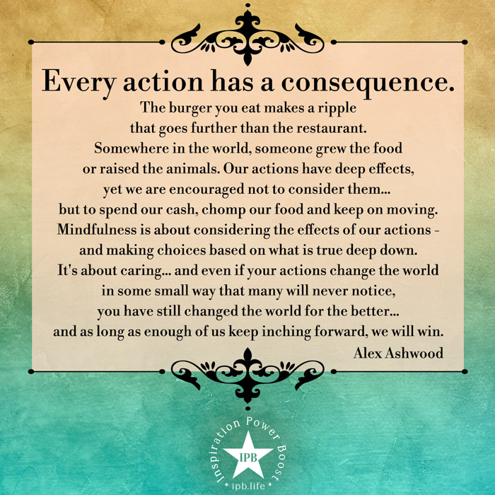 Every Action Has A Consequence