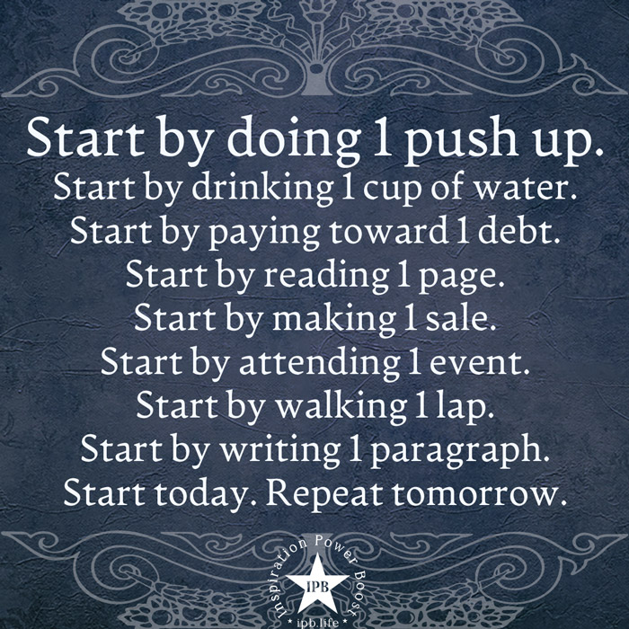Start By Doing 1 Push Up