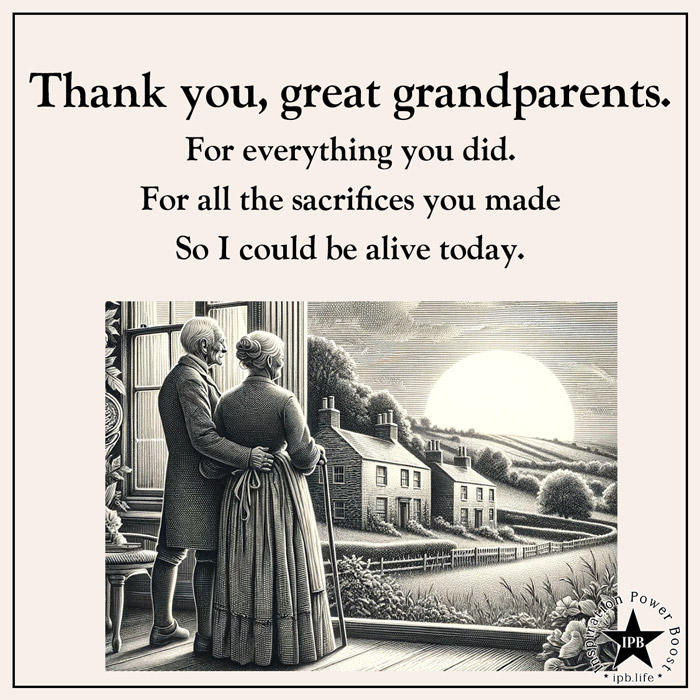 Thank You, Great Grandparents