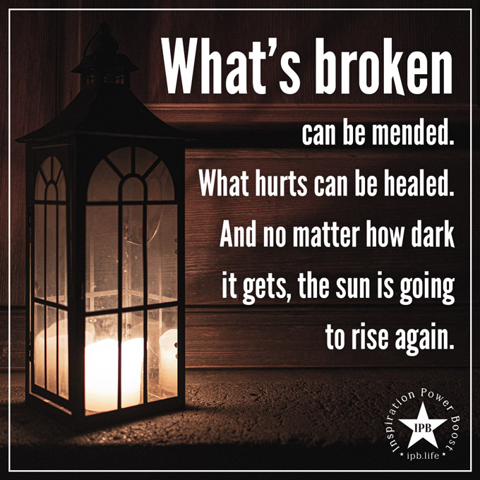 What's Broken Can Be Mended