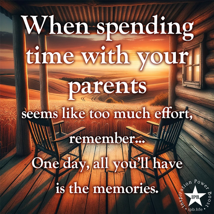 When Spending Time With Your Parents Seems Like Too Much Effort