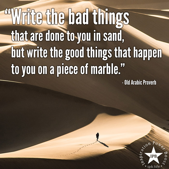 Write The Bad Things That Are Done To You In Sand