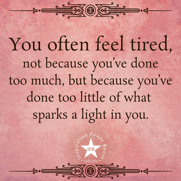 You Often Feel Tired